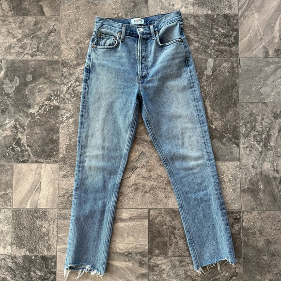 AGOLDE Riley High Rise Crop Size 24 Color Zypher - Picture 3 of 6